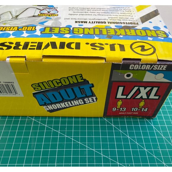 U.S. Divers Silicone Adult Snorkeling Set L/XL - Picture 7 of 7